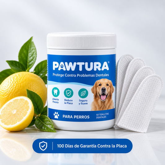 Pawtura™ Toallitas Dentales para Perros